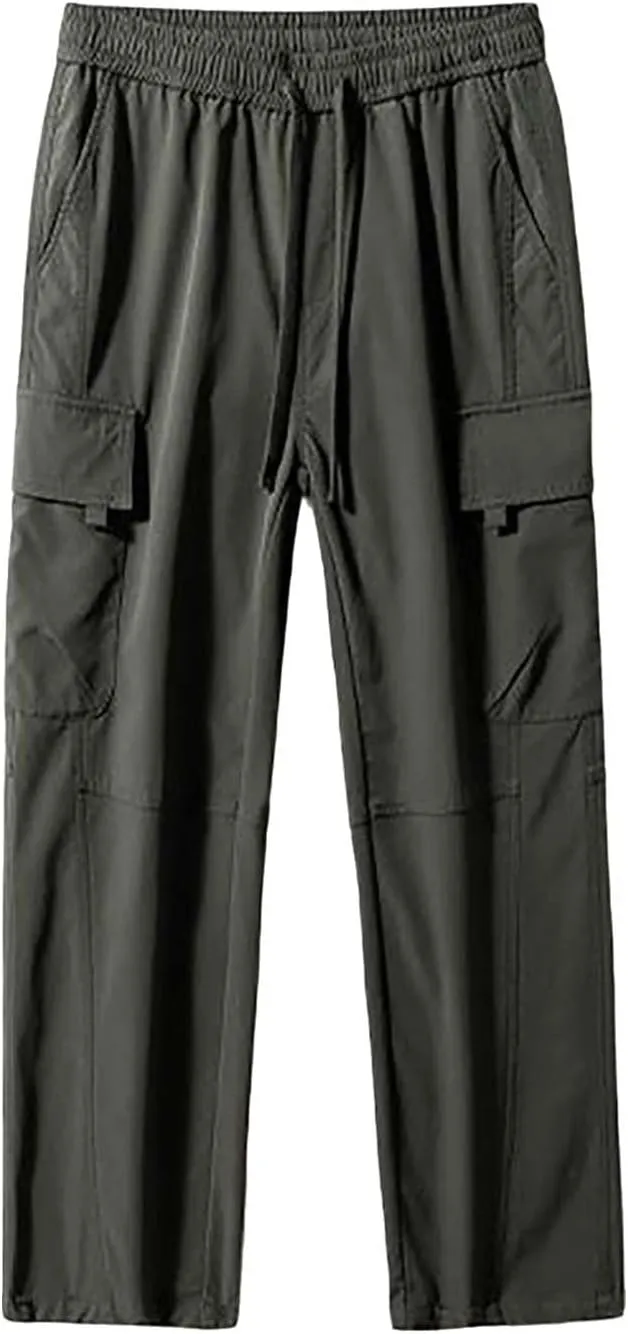 Mens Cargo Pants Khaki Cotton Pants Men Multi Pocket Cargo Pants for Men Extreme Motion Pants for Men Casual Men
