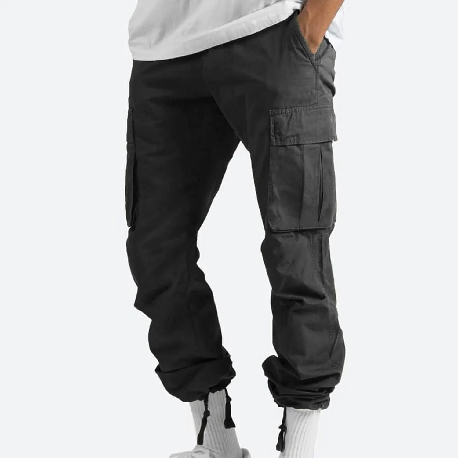 Mens Cargo Pants Lightweight Work Pants Straight Leg Sweatpants Casual Loose Fit Joggers Workout Sport Athletic Pants