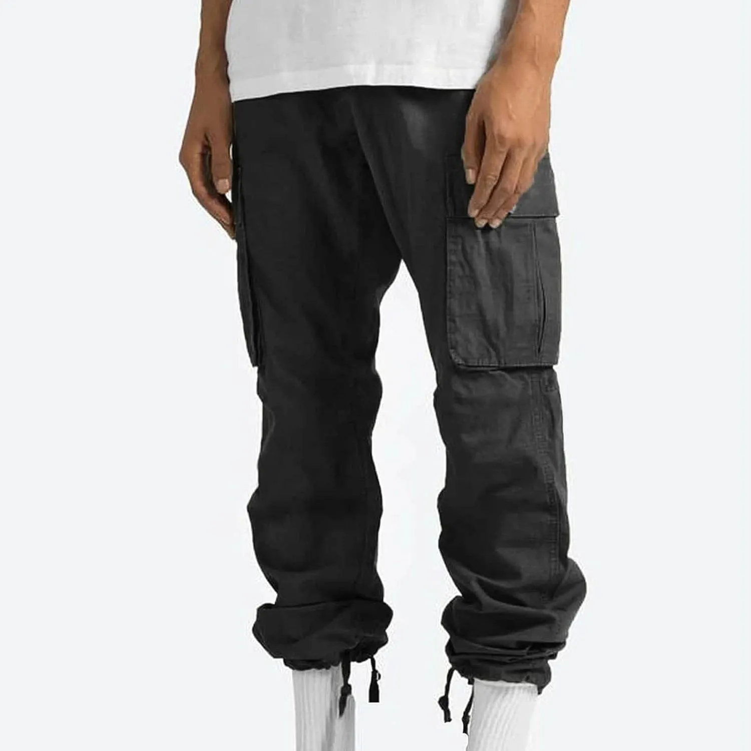 Mens Cargo Pants Lightweight Work Pants Straight Leg Sweatpants Casual Loose Fit Joggers Workout Sport Athletic Pants