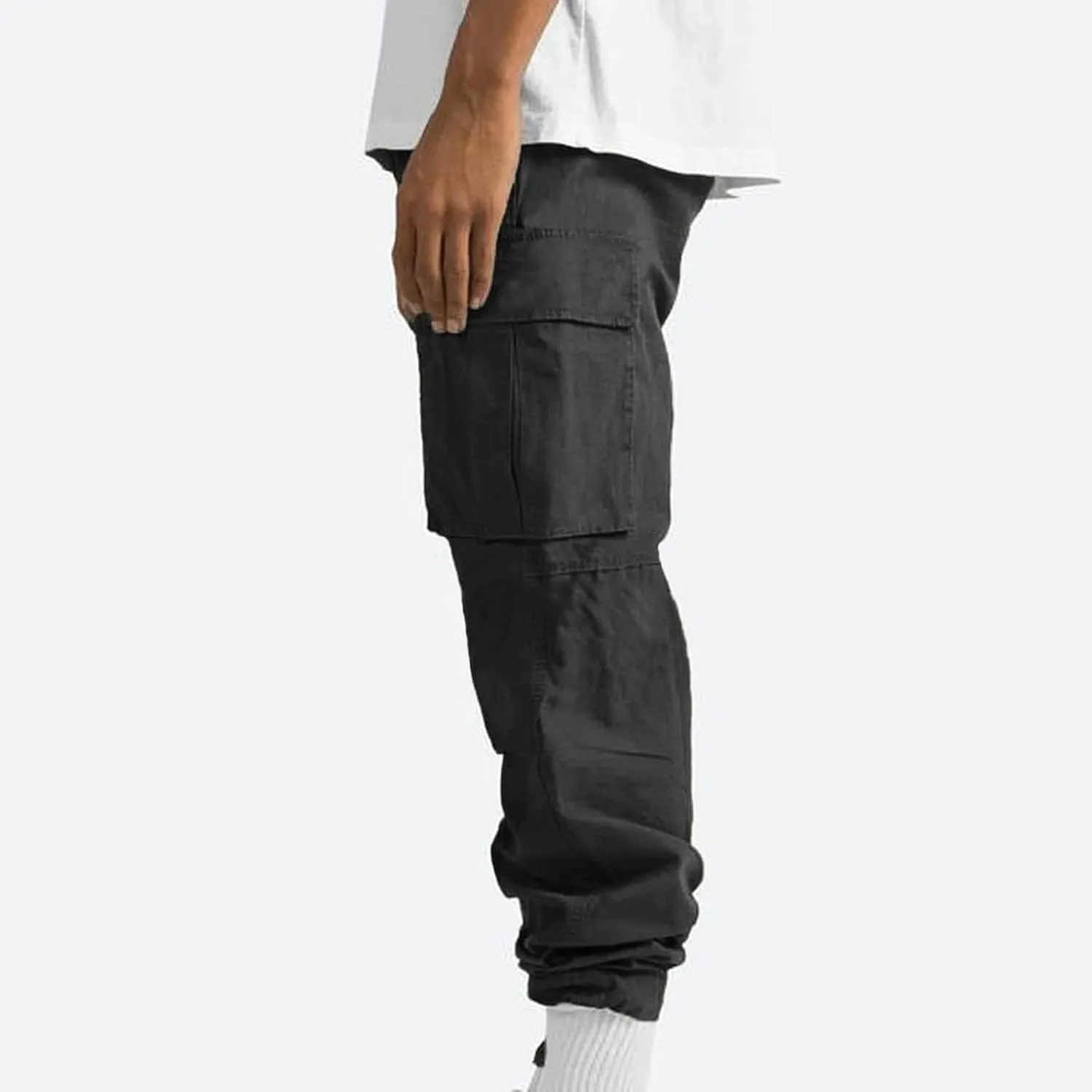 Mens Cargo Pants Lightweight Work Pants Straight Leg Sweatpants Casual Loose Fit Joggers Workout Sport Athletic Pants