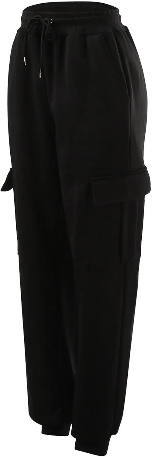 Mens Cargo Pants Relaxed Fit Pants Joggers Sweatpants Athletic Casual Workout Running Pants with Multi Pockets