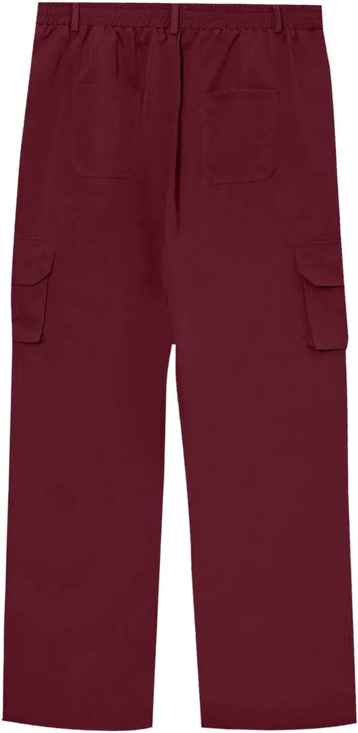 Men's Flex Ripstop Tactical Pants, Water Resistant Stretch Cargo Pants, Lightweight Hiking Work Pant with Multi Pockets
