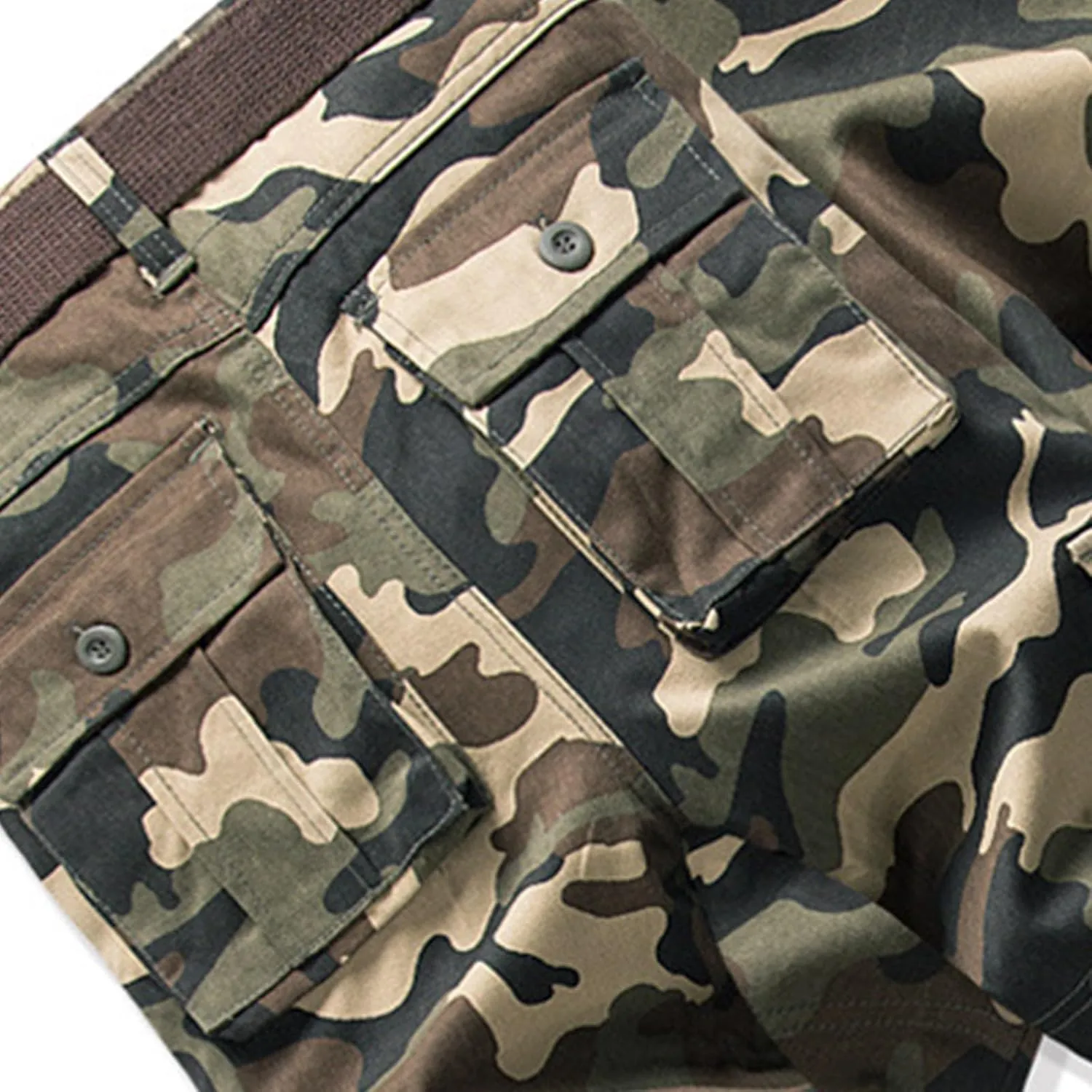 Mens Hiking Pants Cargo Trousers Hiking Pants 8 Pocket Plain Comfort Breathable Outdoor Daily Going Out Baggy Pants
