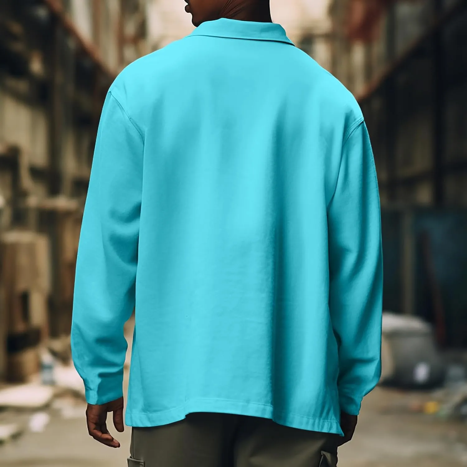 Men's Jackets Casual Button Up Corduroy Jackets Long Sleeve Fashion Stylish Lightweight Shirt Jacket, M-6XL