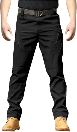 Men's Tactical Cargo Pants XS-4XL Water Resistant Lightweight Hiking Trousers Outdoor Work Pants with Multi Pockets(No Belt)