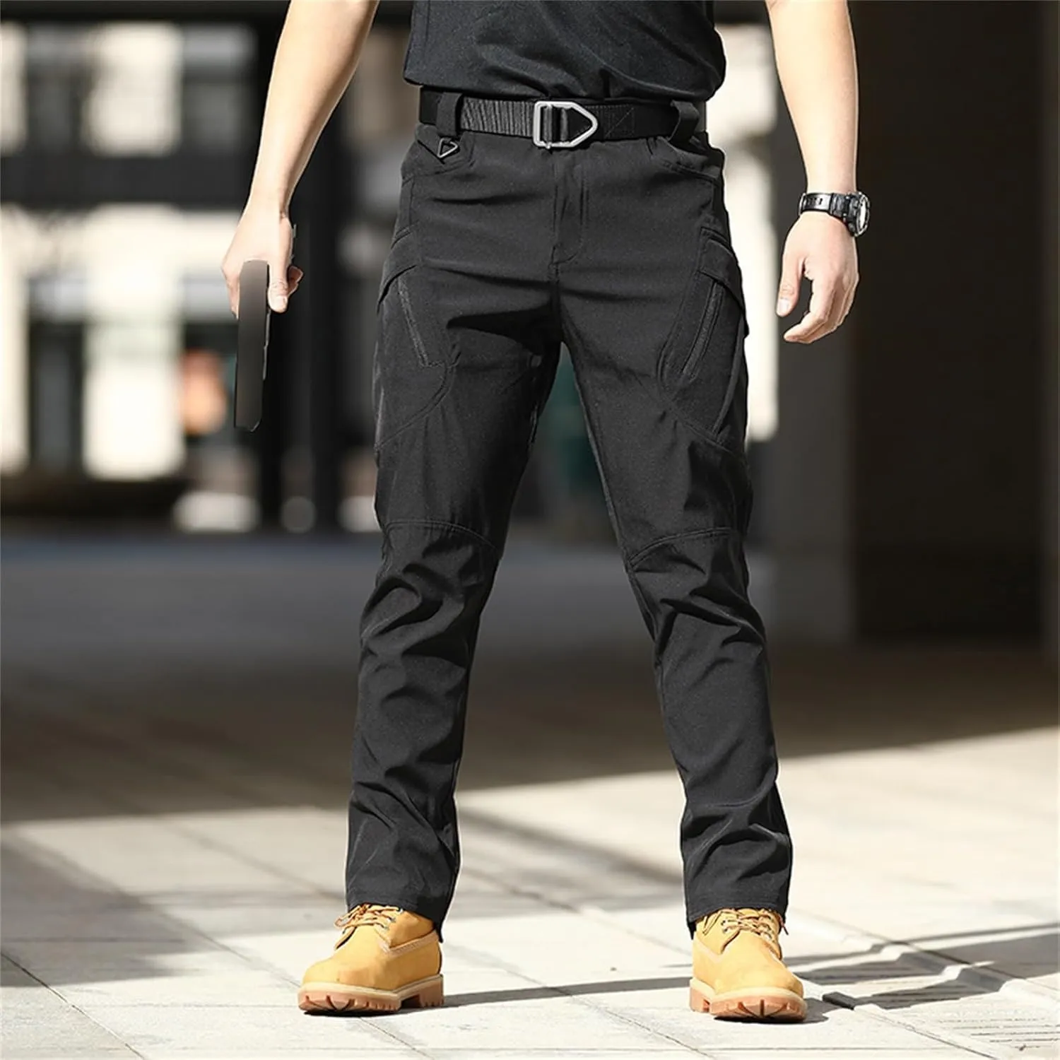Men's Tactical Cargo Pants XS-4XL Water Resistant Lightweight Hiking Trousers Outdoor Work Pants with Multi Pockets(No Belt)
