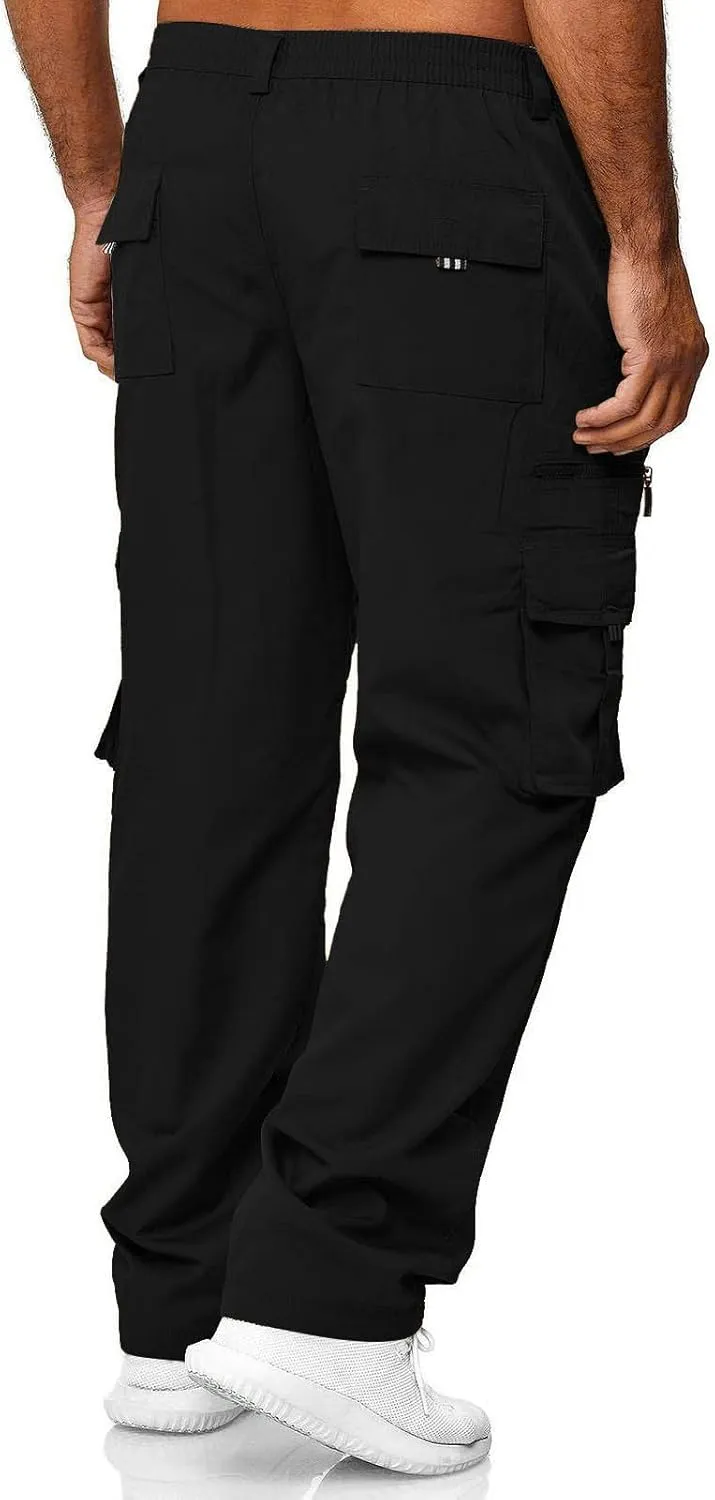 Mens Work Pants Stretch Flex Construction Cargo Pants with Pockets Outdoor Flexcamo - Tactical Waterproof Pants