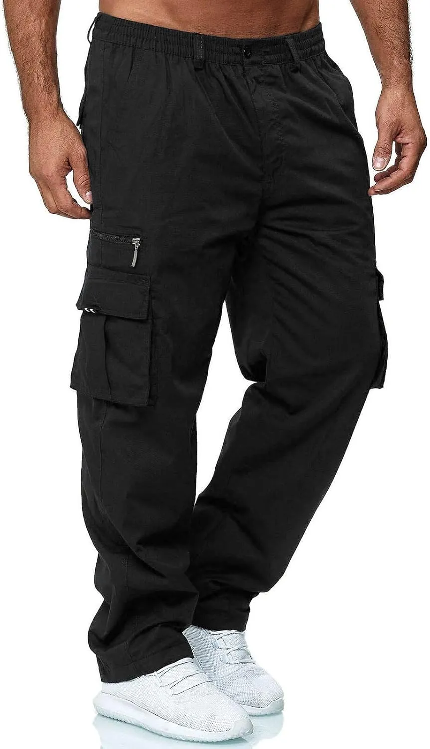 Mens Work Pants Stretch Flex Construction Cargo Pants with Pockets Outdoor Flexcamo - Tactical Waterproof Pants