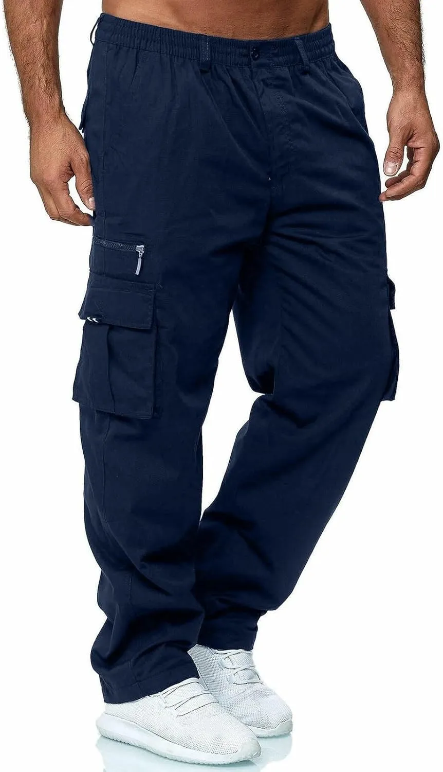 Mens Work Pants Stretch Flex Construction Cargo Pants with Pockets Outdoor Flexcamo - Tactical Waterproof Pants