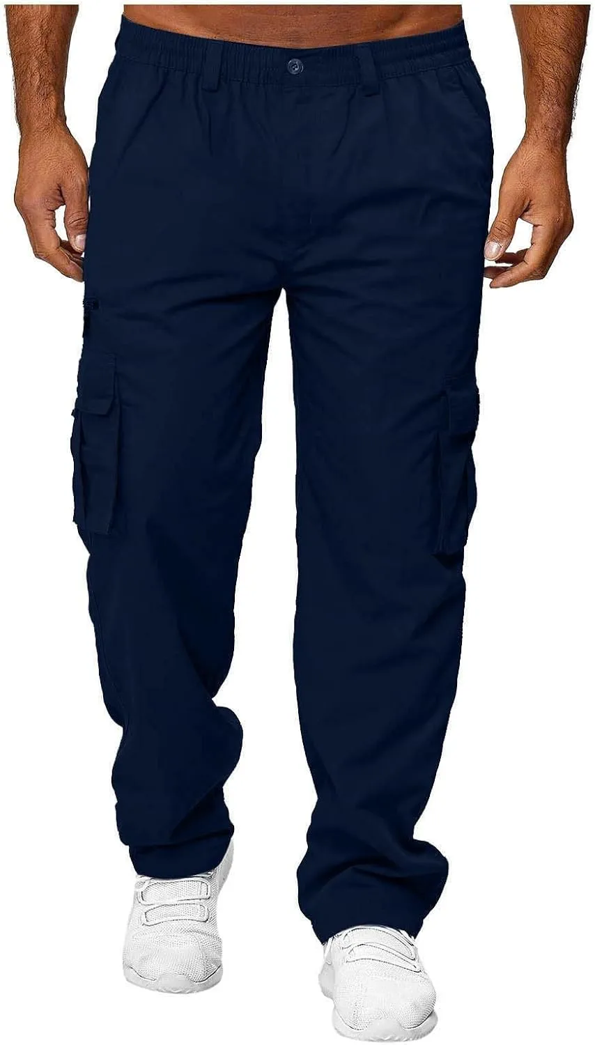 Mens Work Pants Stretch Flex Construction Cargo Pants with Pockets Outdoor Flexcamo - Tactical Waterproof Pants