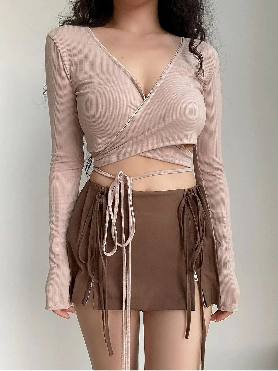 Mini Skirts Y2K Skirts for Women Clothes Skirt High Waisted Pleated Skirt with Shorts White Zip