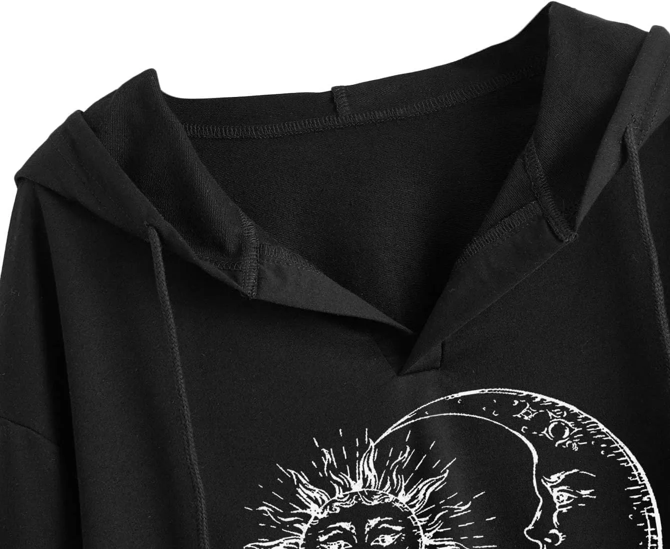 Remidoo Women's Casual Long Sleeve Crop Top Hoodies Sweatshirt With Drawsting