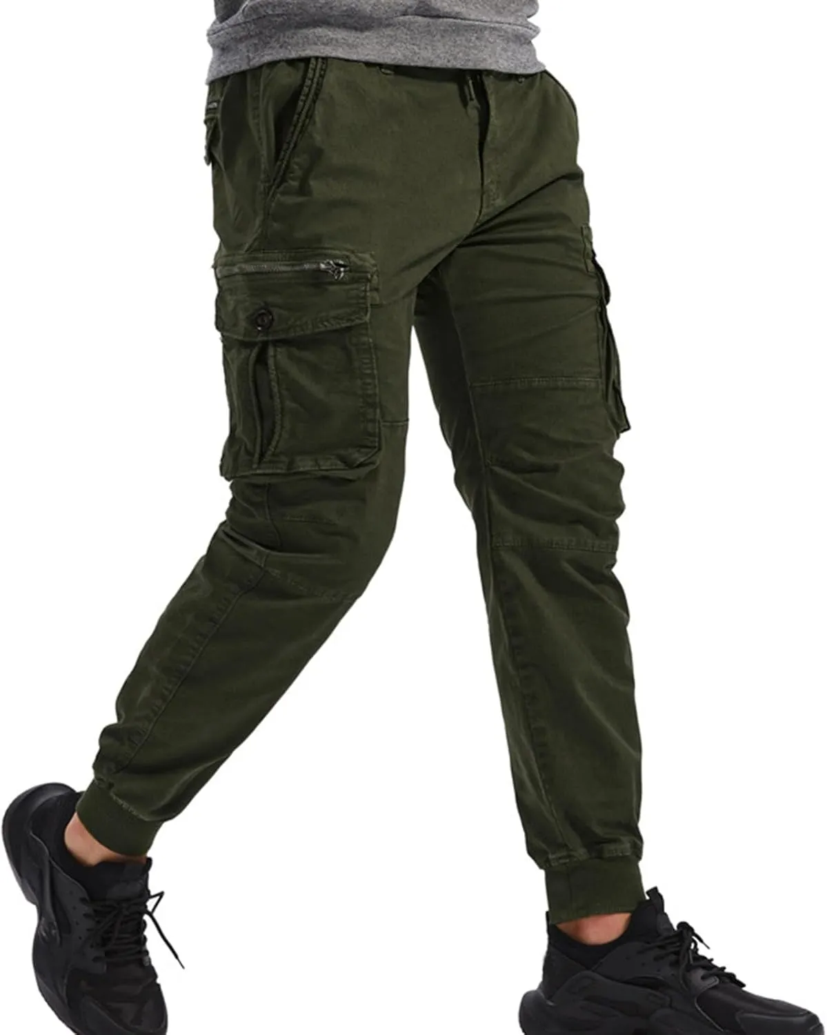 RTRDE Men's Cargo Pants Casual Fashion Pants Loose Straight Leg Pant Pants, 29-40