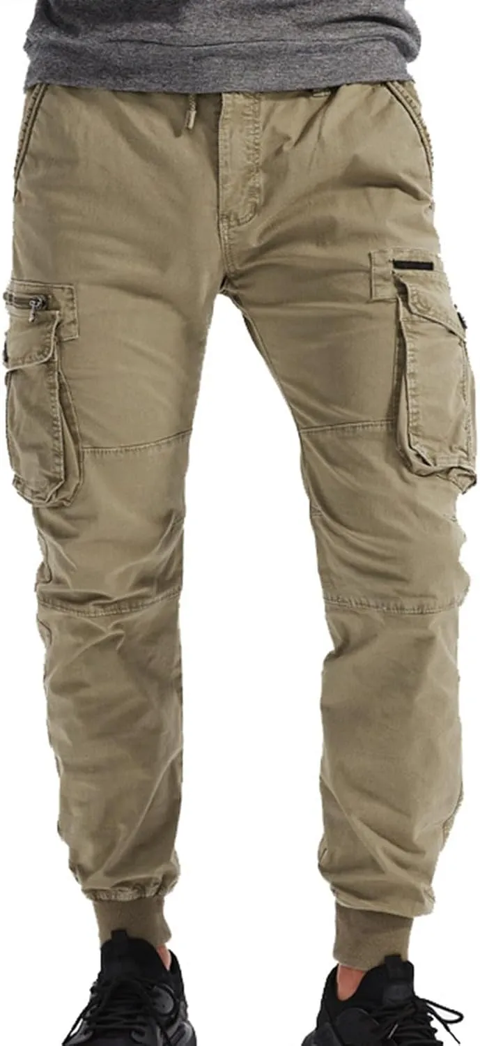 RTRDE Men's Cargo Pants Casual Fashion Pants Loose Straight Leg Pant Pants, 29-40