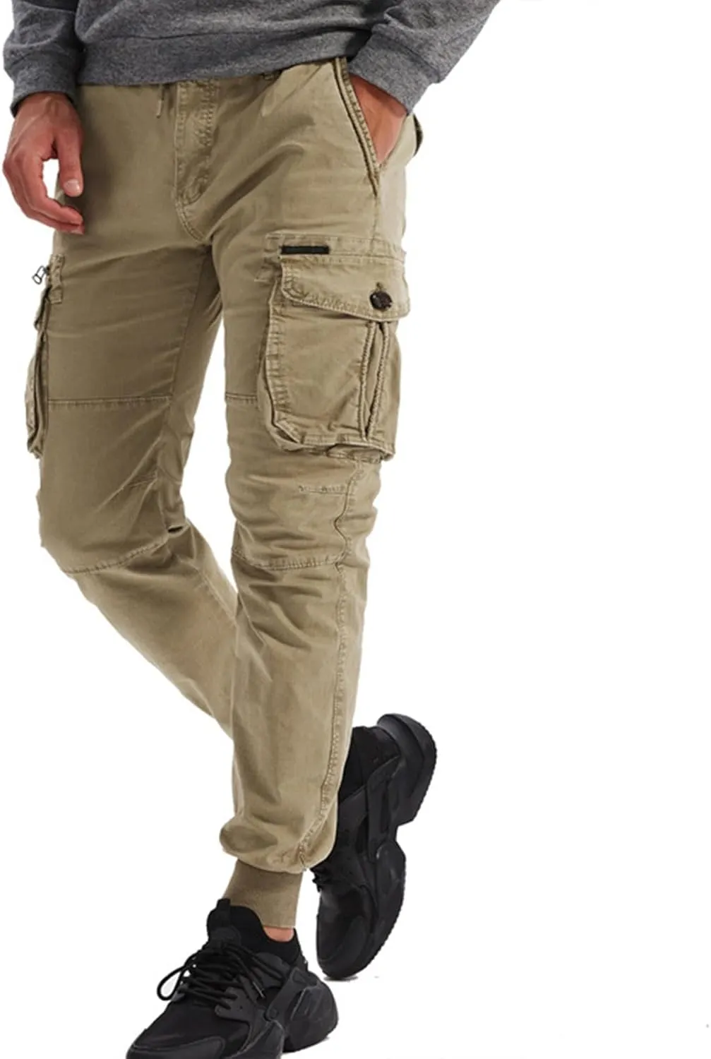 RTRDE Men's Cargo Pants Casual Fashion Pants Loose Straight Leg Pant Pants, 29-40