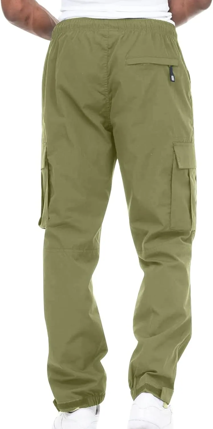 RTRDE Men's Cargo Pants Flex Tactical Lightweight Hiking Casual Pants with Multi Pockets Baggy Pants Men, S-5XL