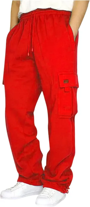 RTRDE Men's Pants Cargo Casual Joggers Loose Fit Trousers Athletic Pants with Pockets Pants, S-5XL