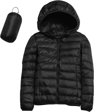 SHAOBGE Women's Packable Ultra Lightweight Jacket 2023 Winter Warm Slim Fit Duck Down Coats with Pockets Recycled Insulation