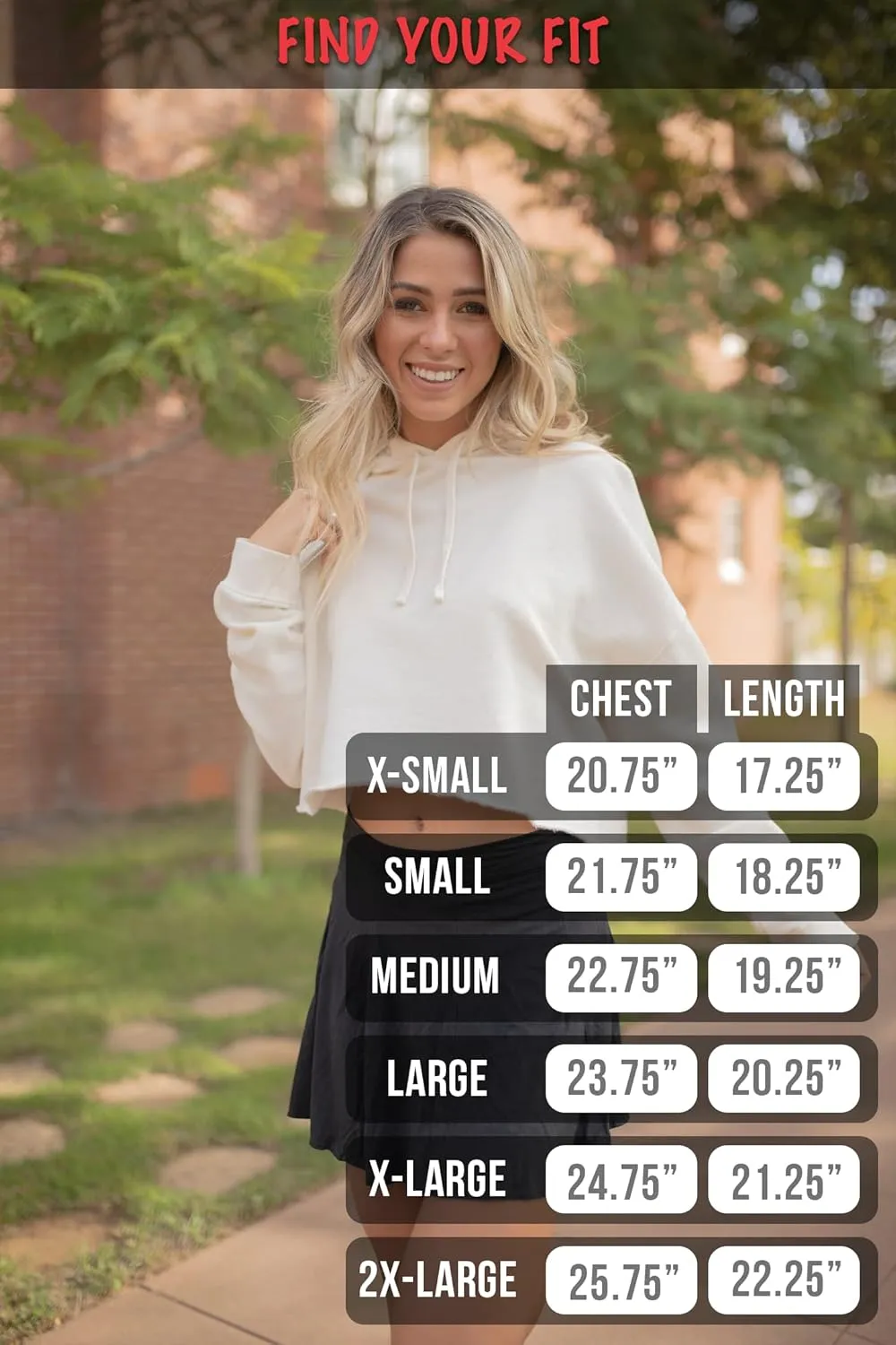 ShirtBANC Womens Crop Top Hoodie Blank Modern Fashion Culture Sweater, S-3XL