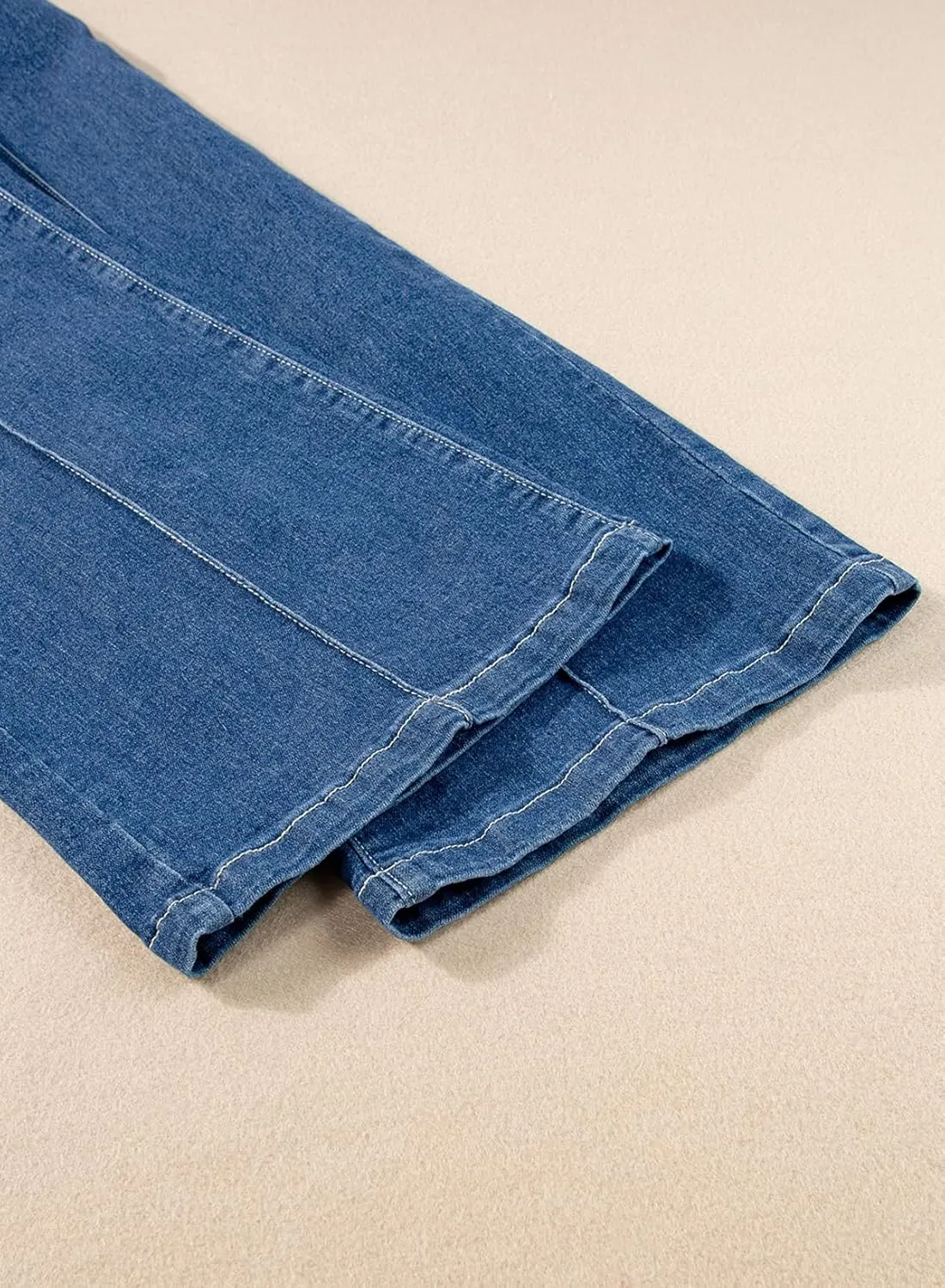 Sidefeel Womens Wide Leg Jeans Casual Baggy High Waisted Stretch Denim Pants