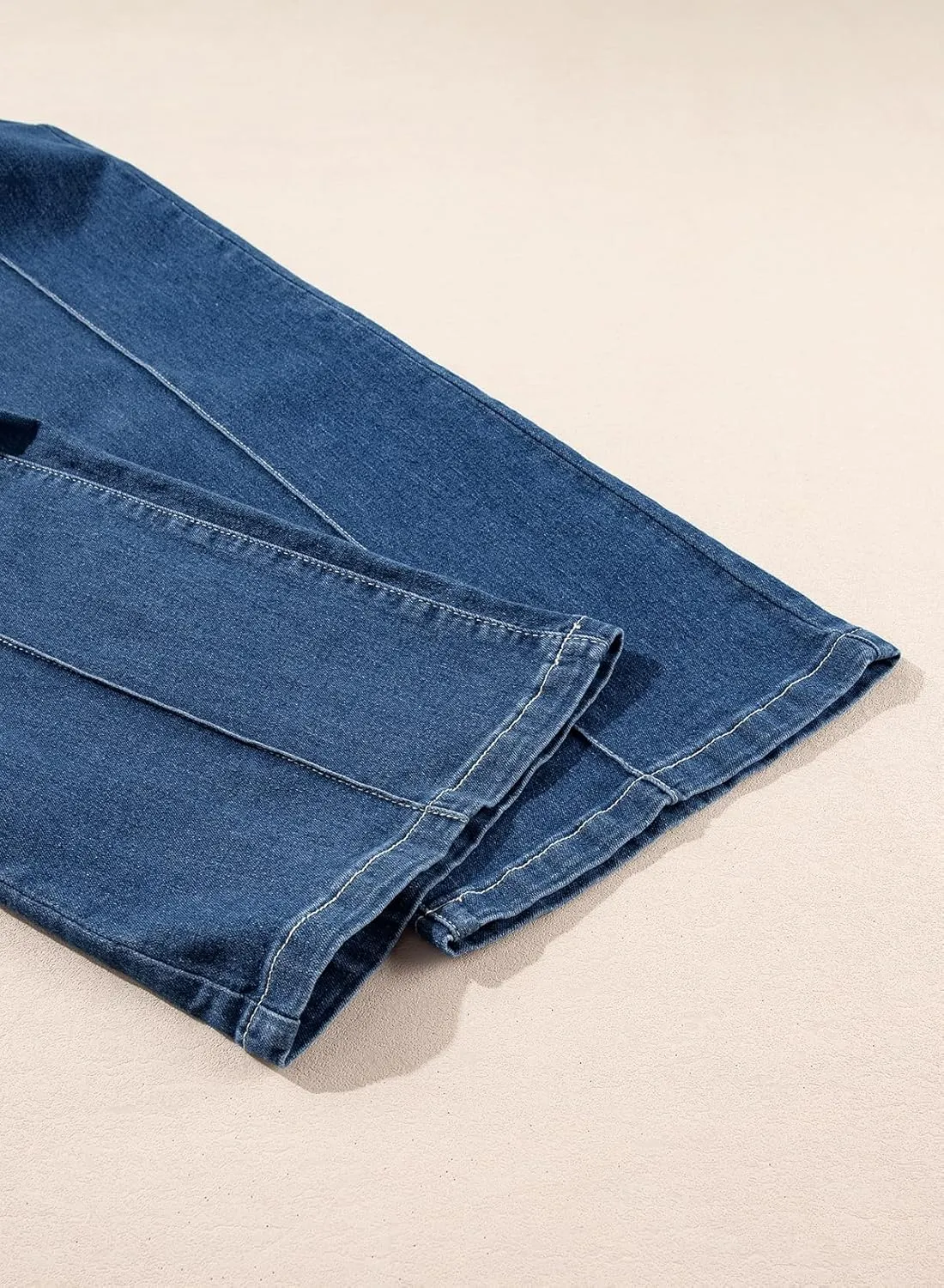 Sidefeel Womens Wide Leg Jeans Casual Baggy High Waisted Stretch Denim Pants