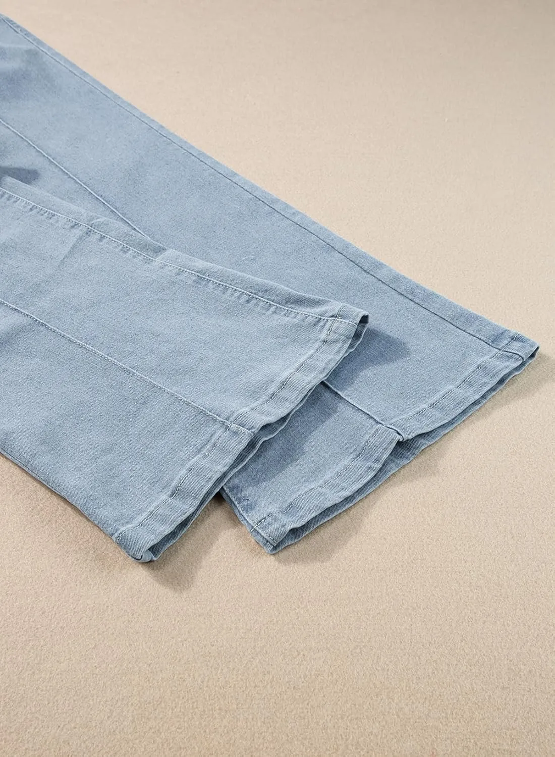 Sidefeel Womens Wide Leg Jeans Casual Baggy High Waisted Stretch Denim Pants