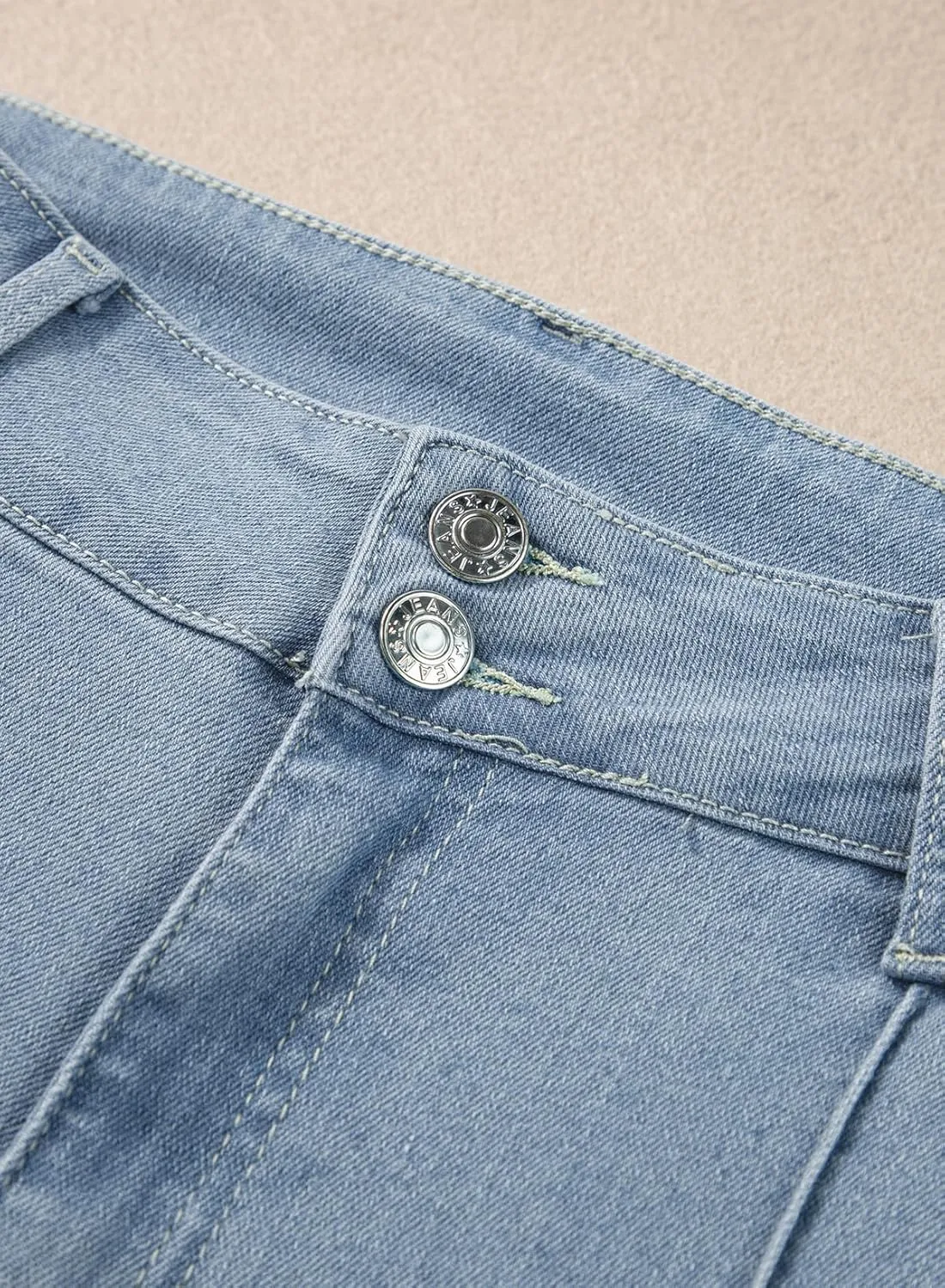 Sidefeel Womens Wide Leg Jeans Casual Baggy High Waisted Stretch Denim Pants