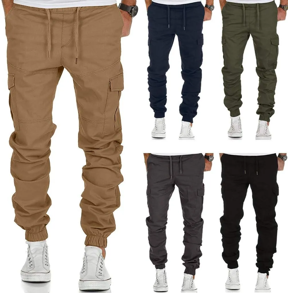 Sweatpants for Men,Mens Fashion Trousers Casual Cargo Pants Gym Sweatpants Trousers Hip Hop Pants Long Pant