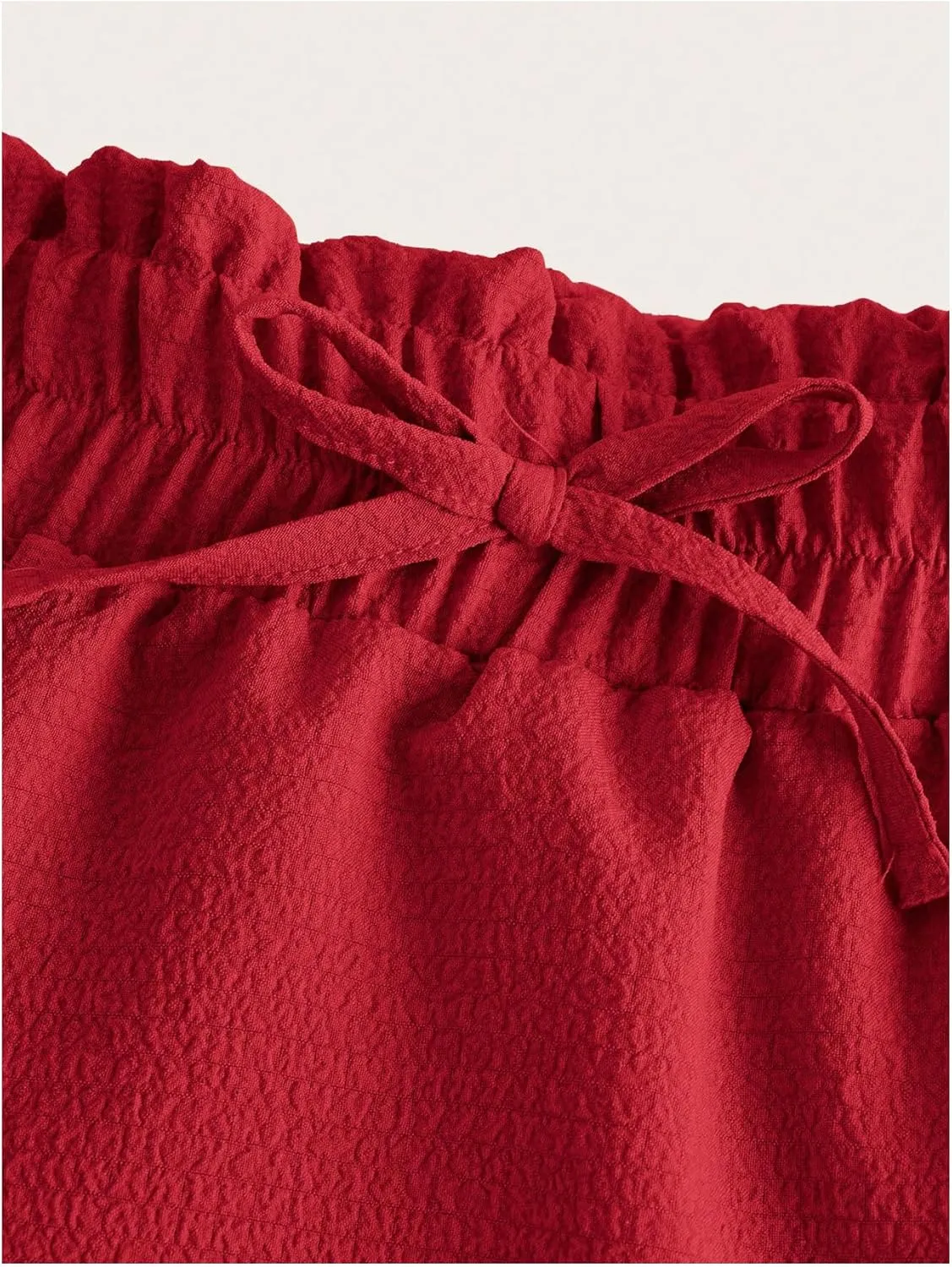 SweatyRocks Girl's Casual Solid Drawstring Waist Ruffle Hem Midi Skirt A Line Skirts