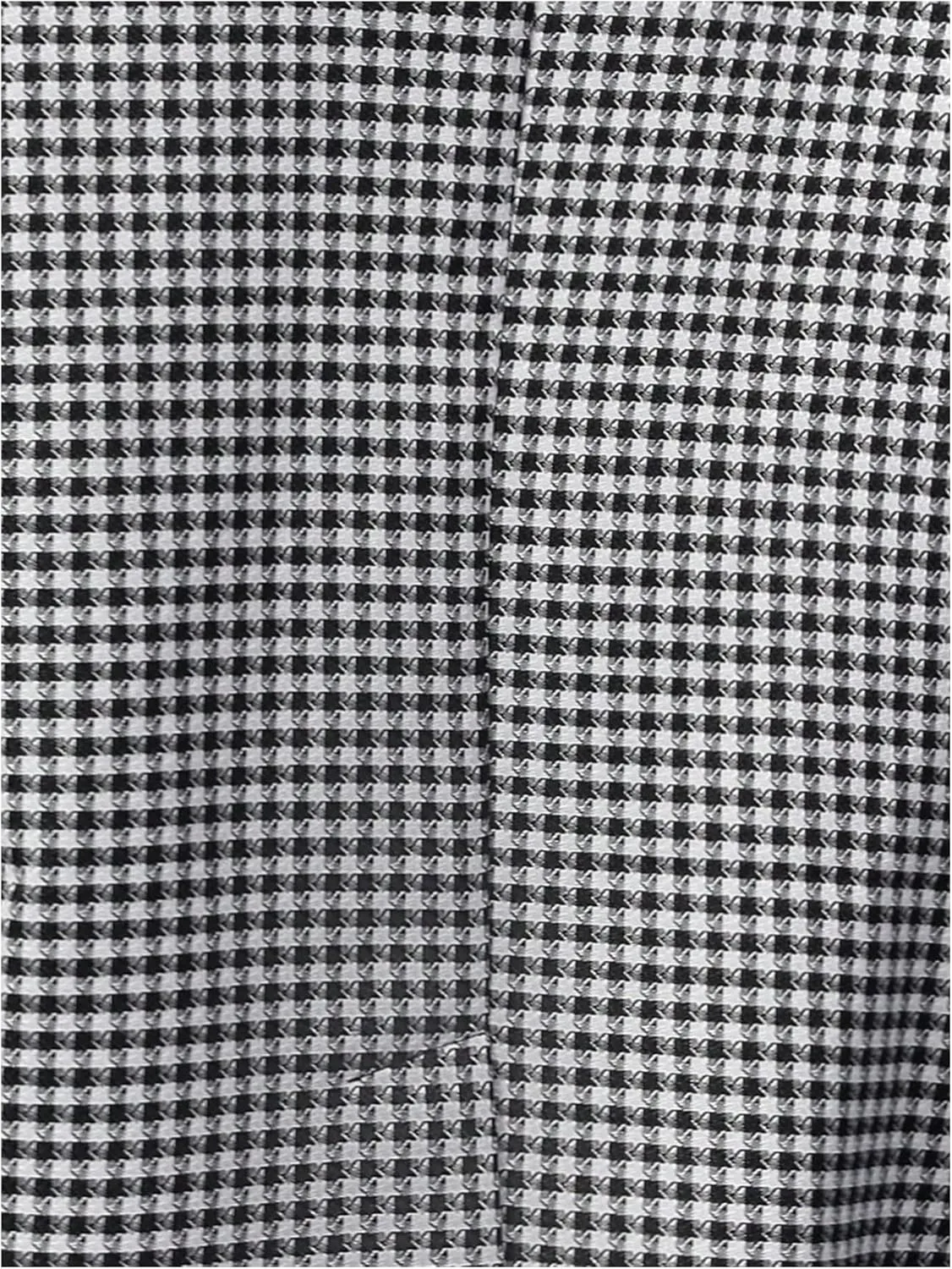 SweatyRocks Women's Casual Lapel Blazer Jacket Plaid Double Breasted Gingham Suit Coat