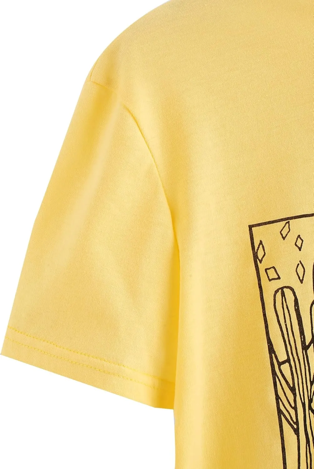 SweatyRocks Women's Graphic Print Crop Top Summer Short Sleeve Casual T Shirts