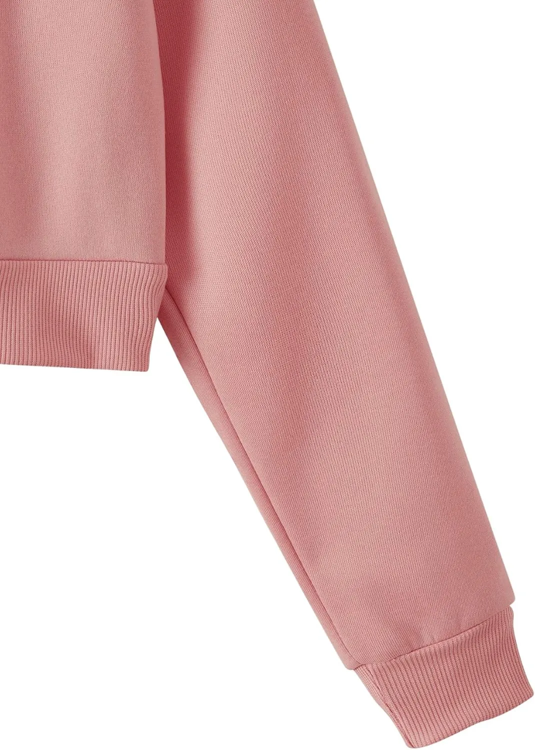 SweatyRocks Women's Long Sleeve Drawstring Full Zip Hooded Jacket Crop Sweatshirt