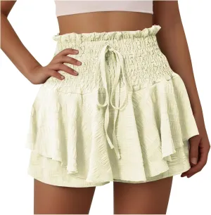 Tennis Skirts for Women with Pockets Golf Skorts Ruffle High Waist Athletic Workout Running Sport Skirts Shorts