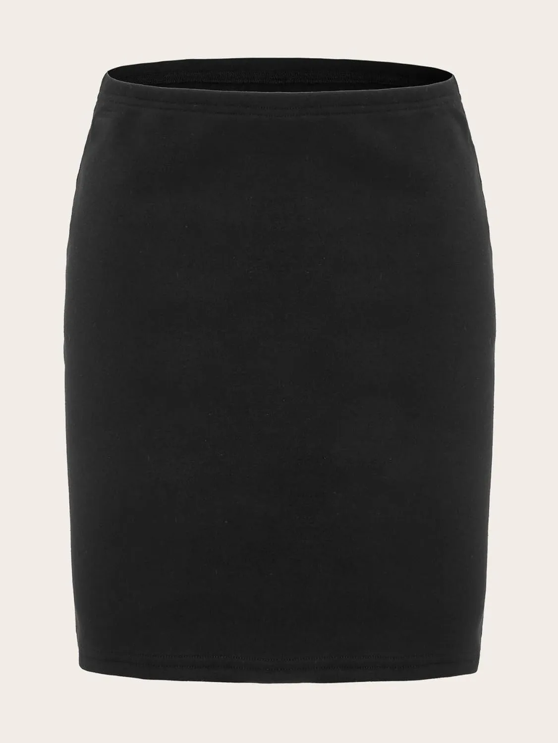 Verdusa Women's Basic High Waisted Pencil Bodycon Short Skirt