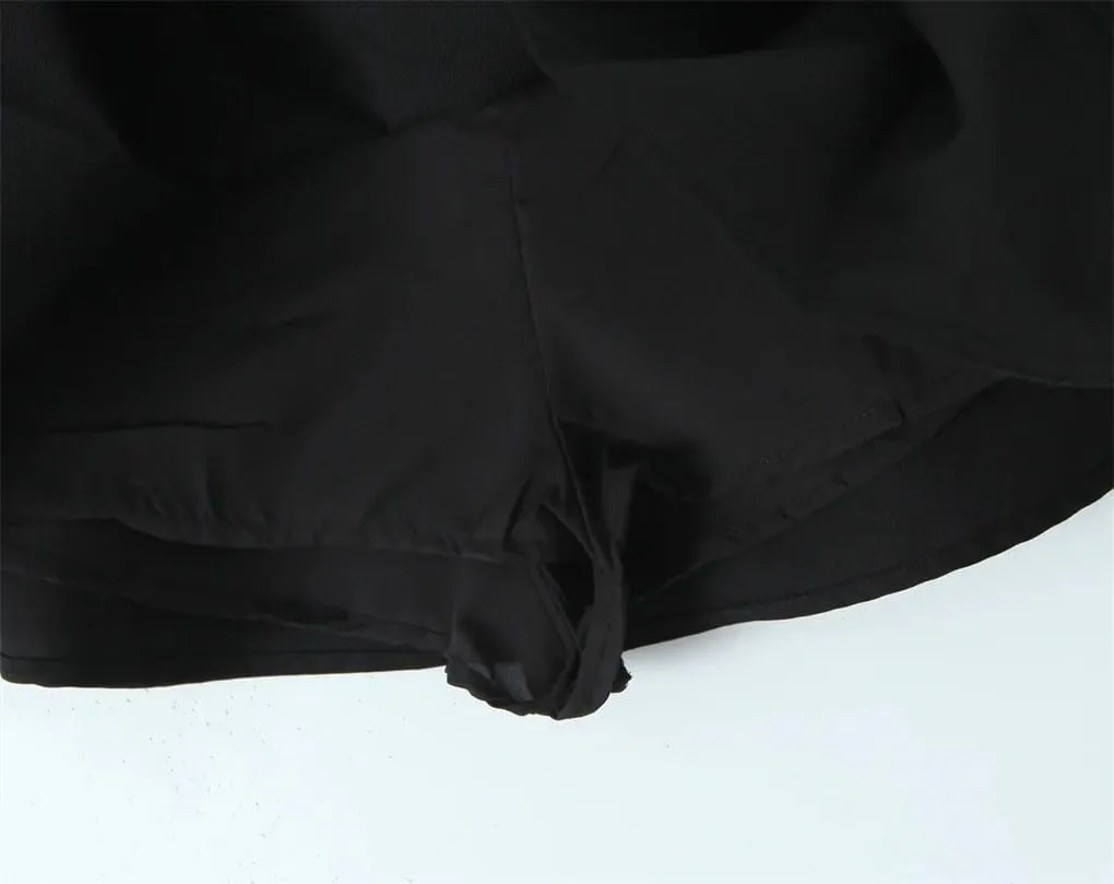 Women Casual Bow Stripes Pleated Skirt Office Slim Mini A- Line Skirts