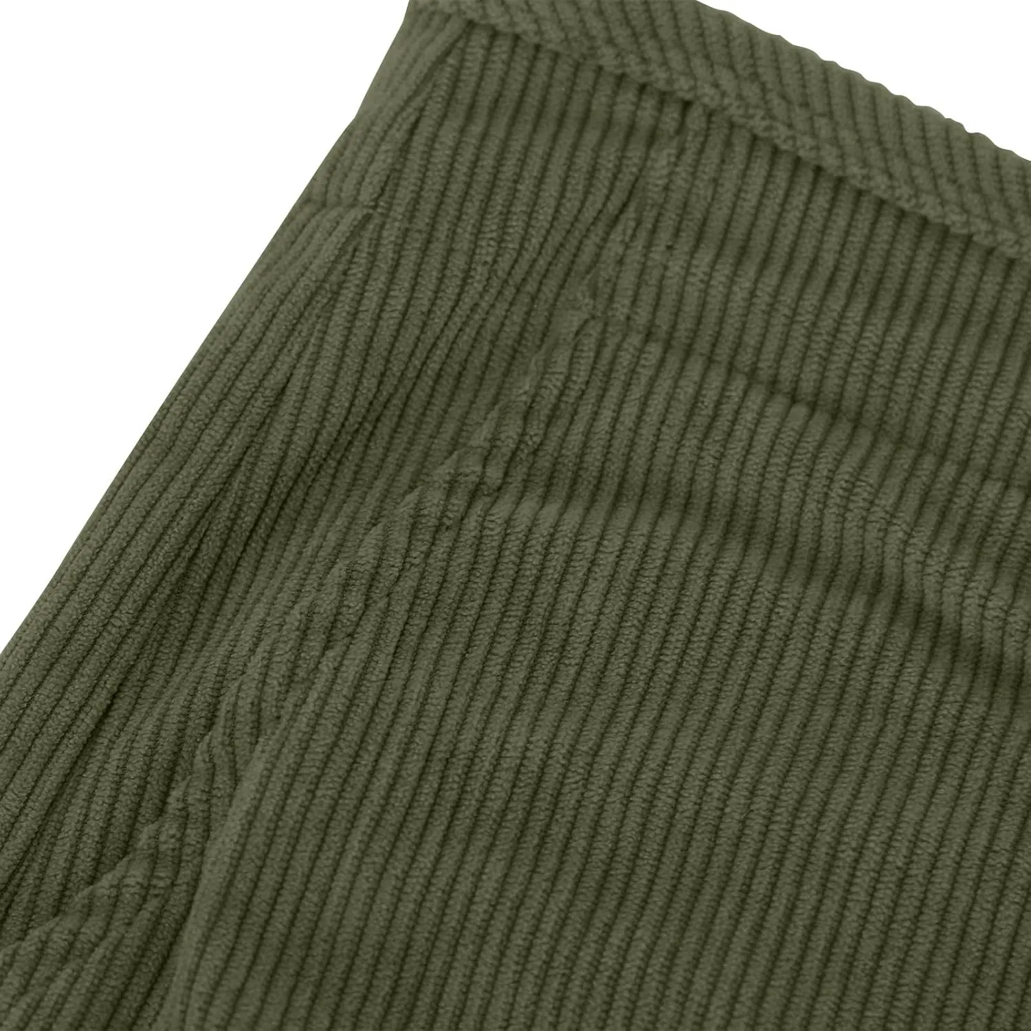 Women Corduroy Wide Leg Pants Dressy Button Fly Business Work Pant High Waist Casual Loose Fit Trousers with Pockets