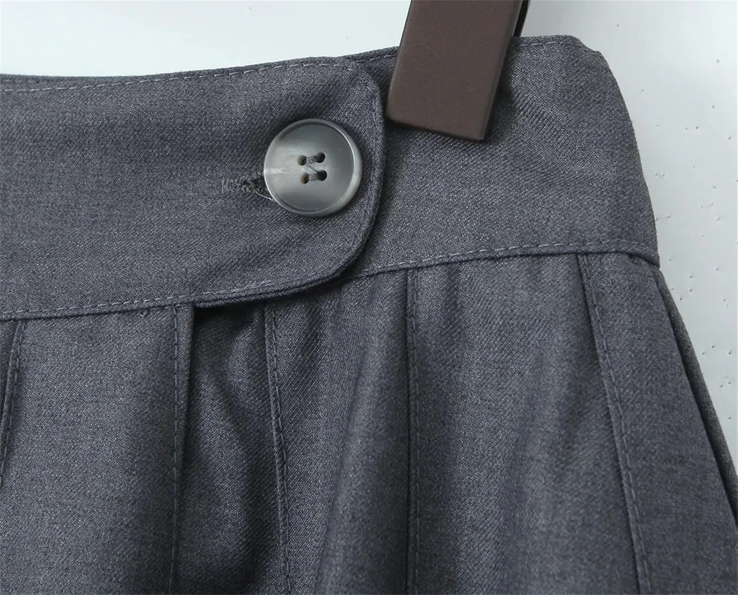 Women Pleated Mini Skirt Solid Color Casual A-Line Bodycon Skirts Party Evening Skirts