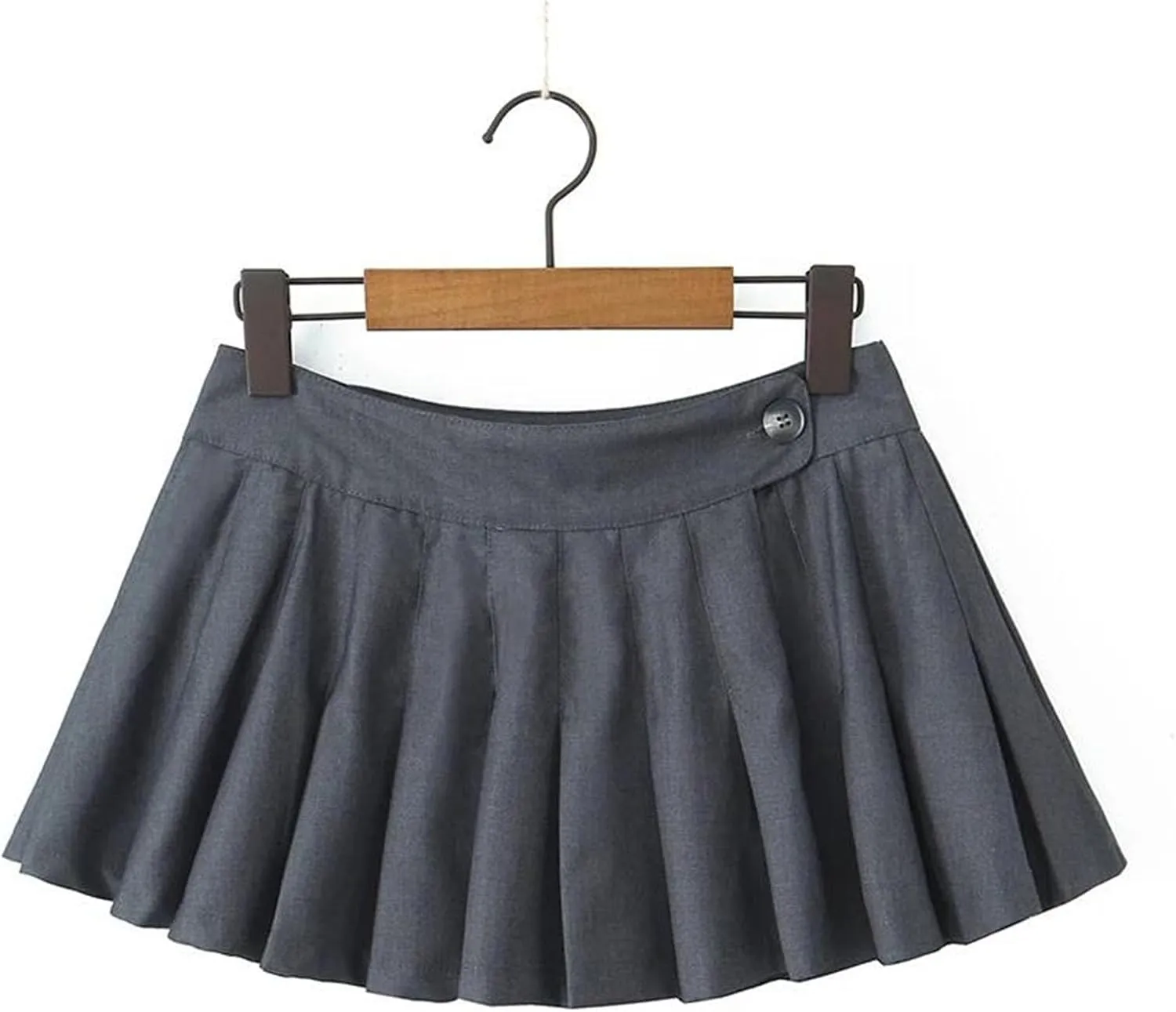 Women Pleated Mini Skirt Solid Color Casual A-Line Bodycon Skirts Party Evening Skirts