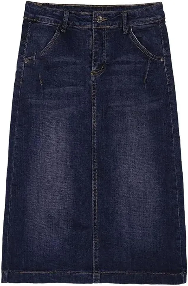 Women Solid Long High Waist A- Line Skirts