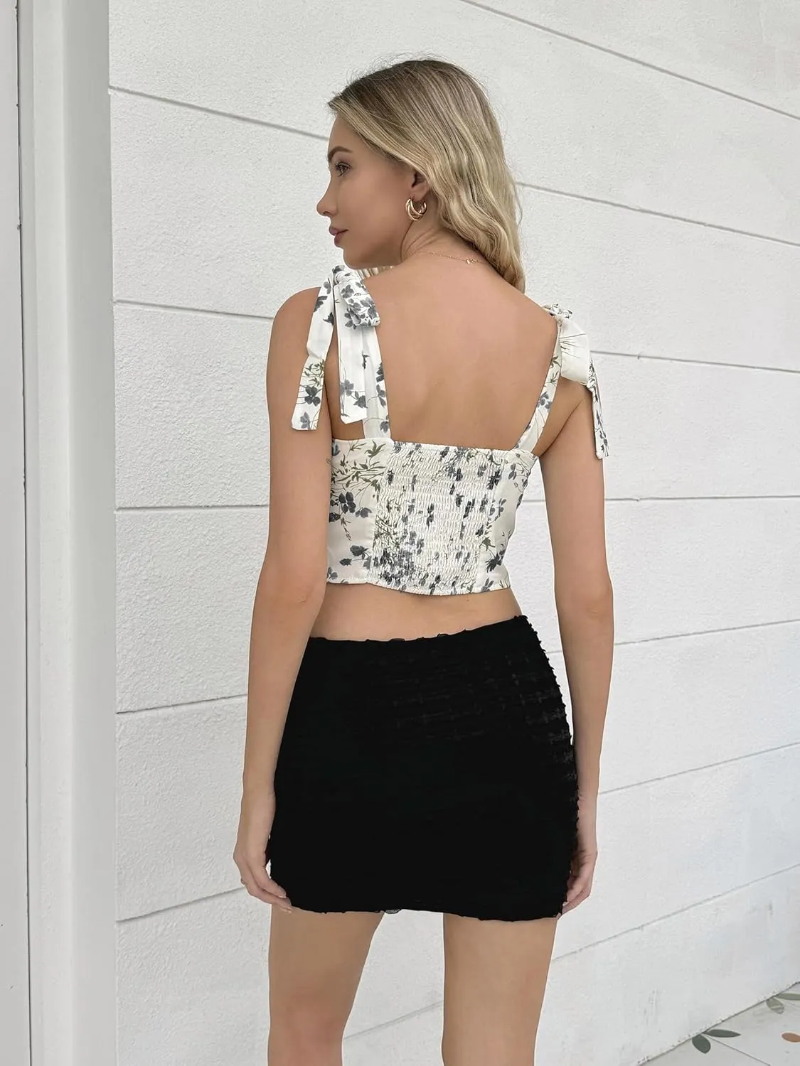 Women's Black Mini Skirt Low-Rise Waist Stretch Bodycon Short Mini Skirt