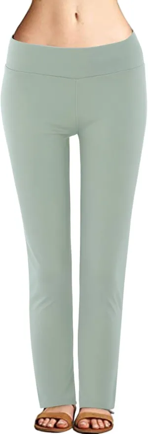 Womens Bootcut Yoga Pants 2024 Flare Leggings Women High Waisted Workout Lounge Bell Bottom Slim Dress Pant Trousers