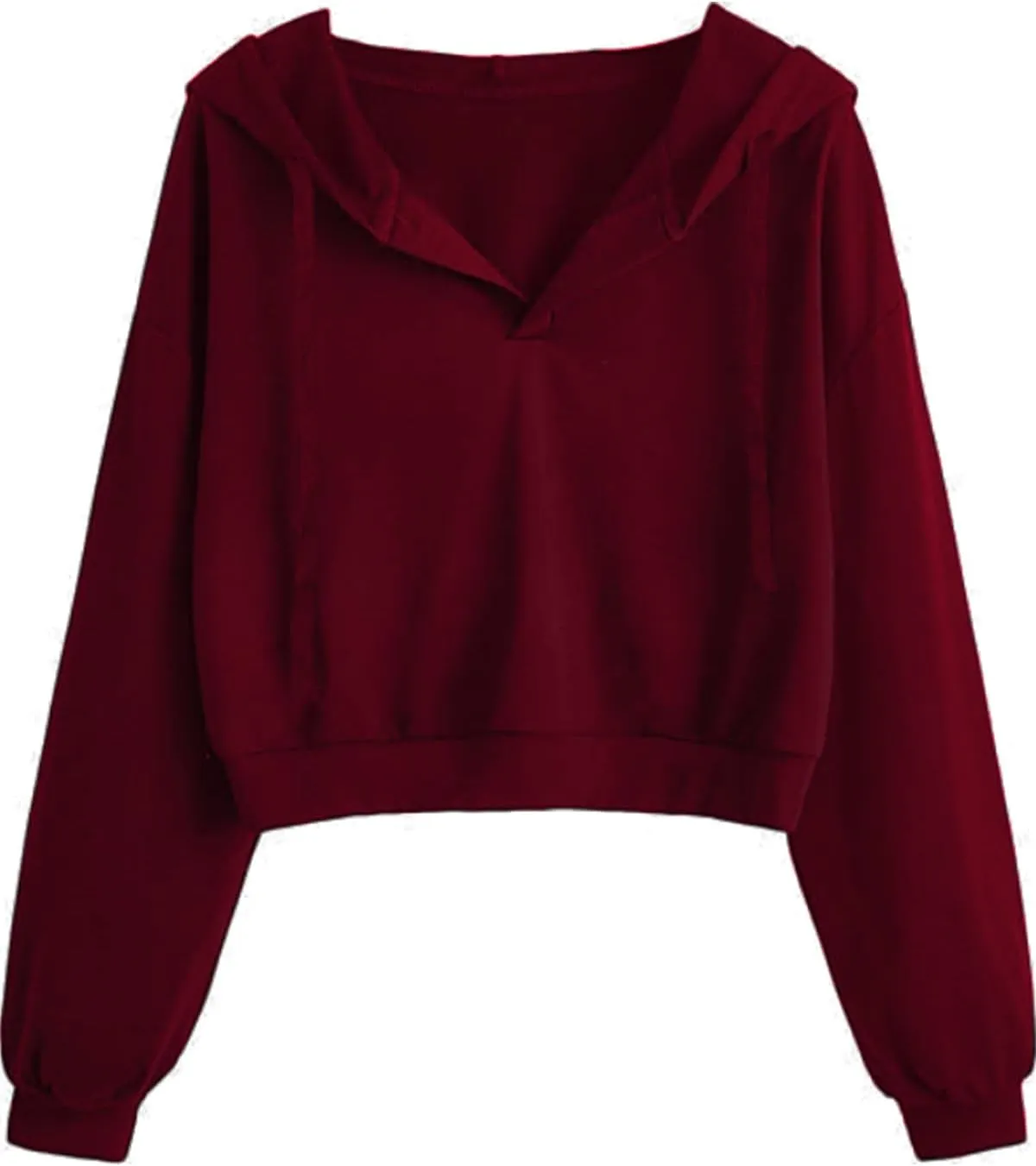 Womens Cropped Hoodie Crop Top Sweatshirts for Women Cropped Sweater