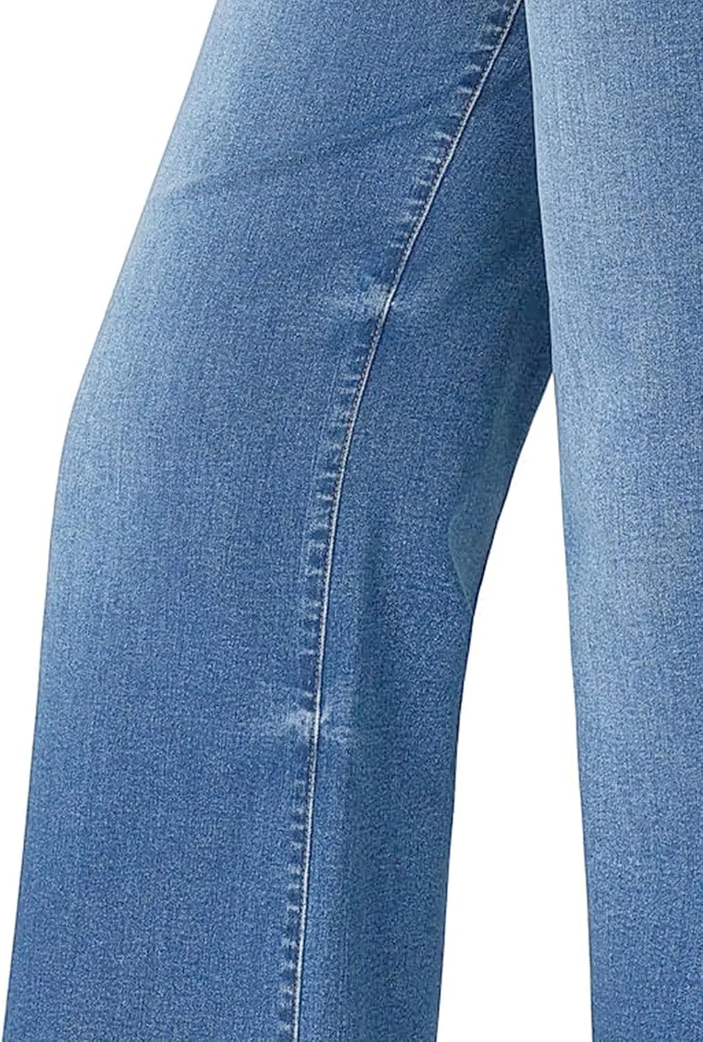 Women's High Waisted Straight Wide Leg Jeans Casual Stretchy Loose Denim Pants