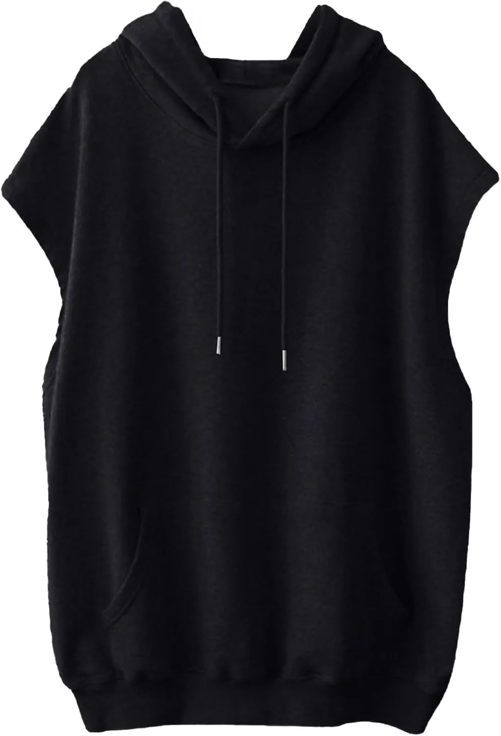 Women's Hoodies Casual Short Sleeve Drawstring Lightweight sports Hooded Sweatshirt Loose Pullover Tops with Pocket