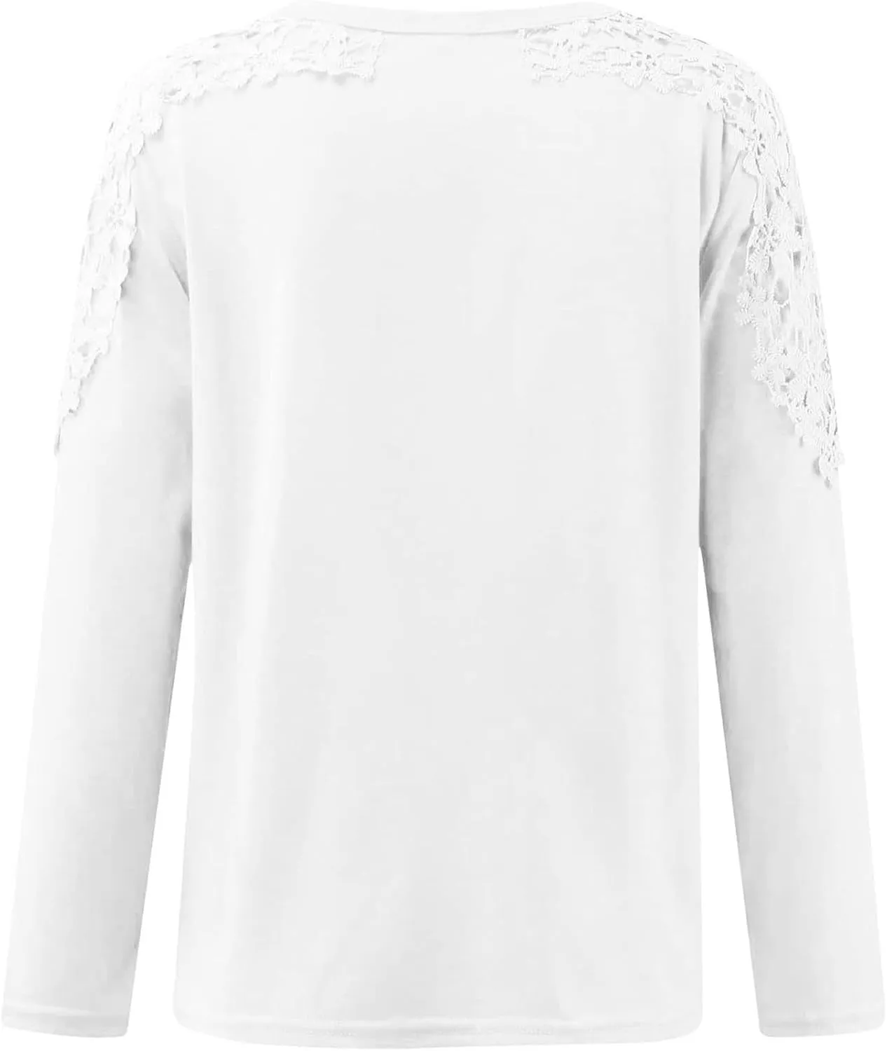 Womens Lace Crochet Tunic Tops Loose Fit Dressy Casual Short Sleeve Floral Long Sleeve Blouses Shirts Pullovers
