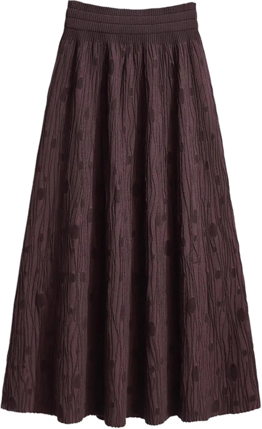 Women's Long Skirt Autumn-Winter Knit Long A Line Skirts for Women