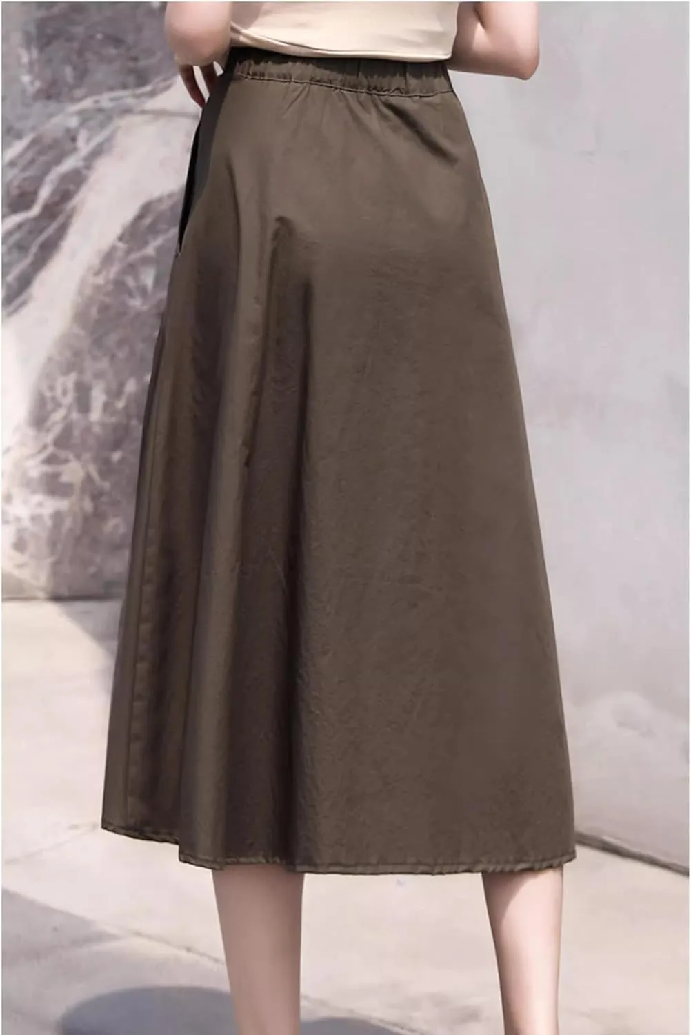Women's Long Skirt Casual Mid-Length A Line Skirts for Women