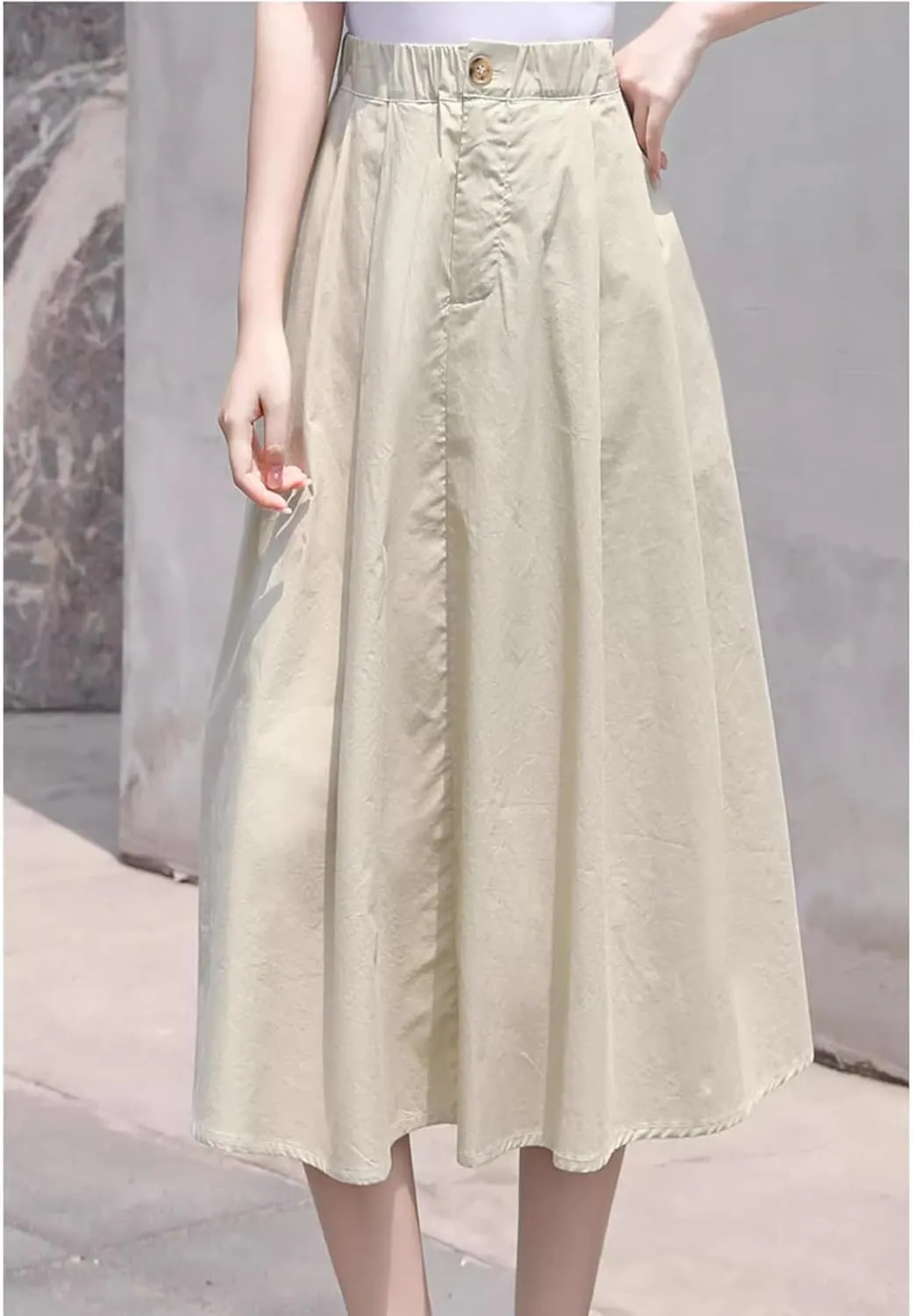 Women's Long Skirt Casual Mid-Length A Line Skirts for Women