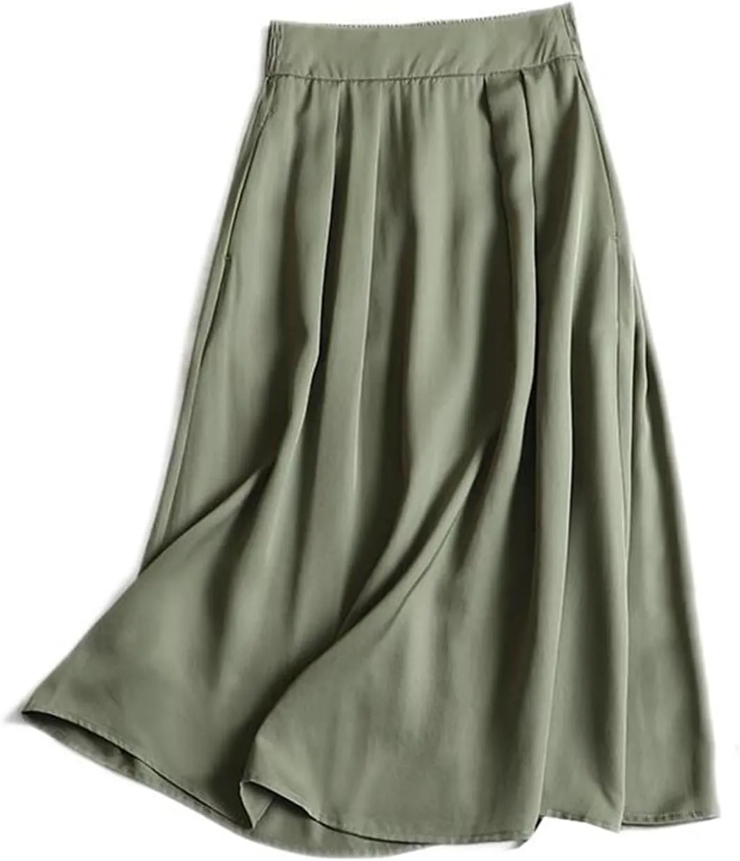 Women's Long Skirt Japanese Summer Casual Mid-Length A Line Skirts for Women