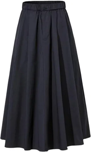 Women's Long Skirt Summer Black Mid-Length A Line Skirts for Women